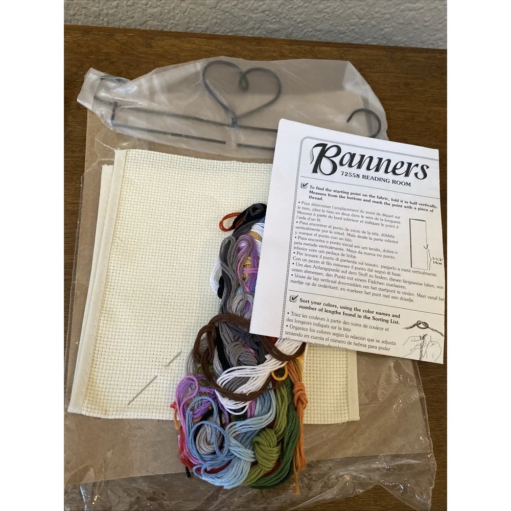 Dimensions Cross Stitch Kit Welcome To Our‎ Reading Room Banner Not Started/Open